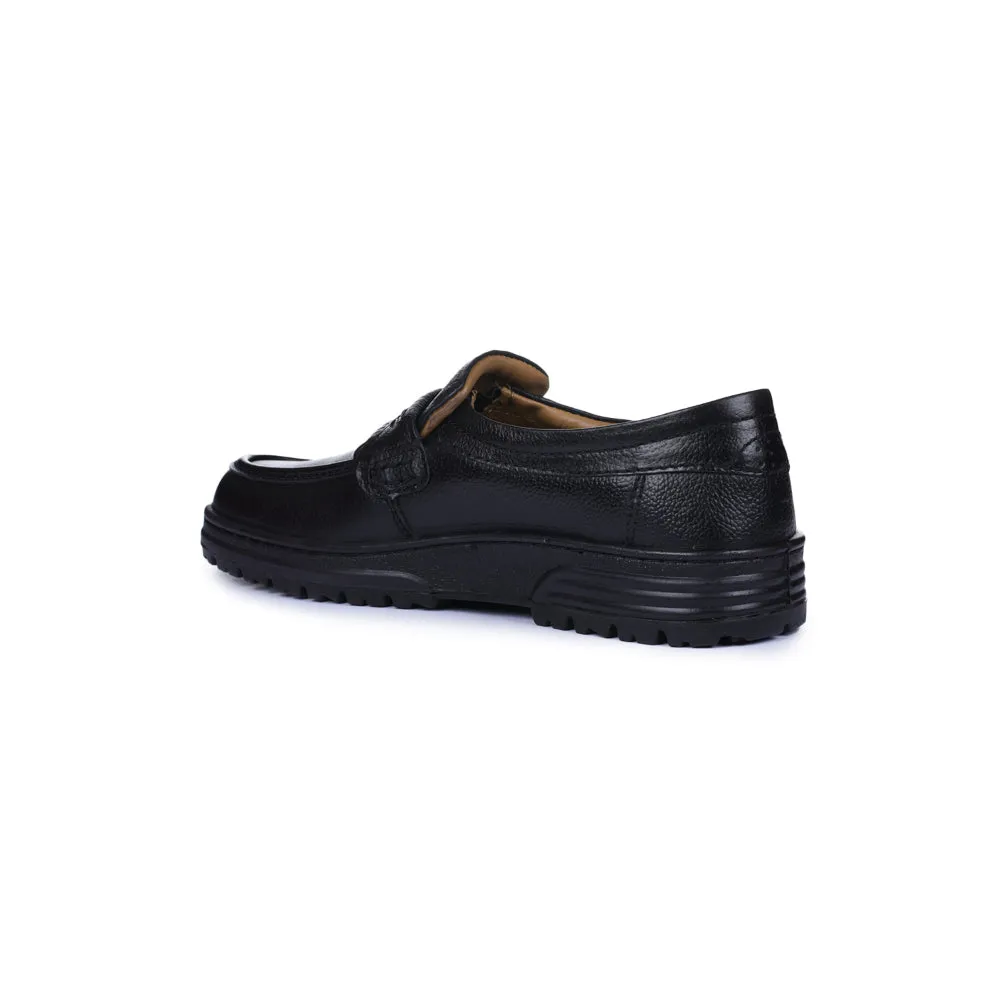 Windsor Black Formal Non Lacing Shoes For Men 7190-54 By Liberty Adult - runner responsiveness - feature shoes