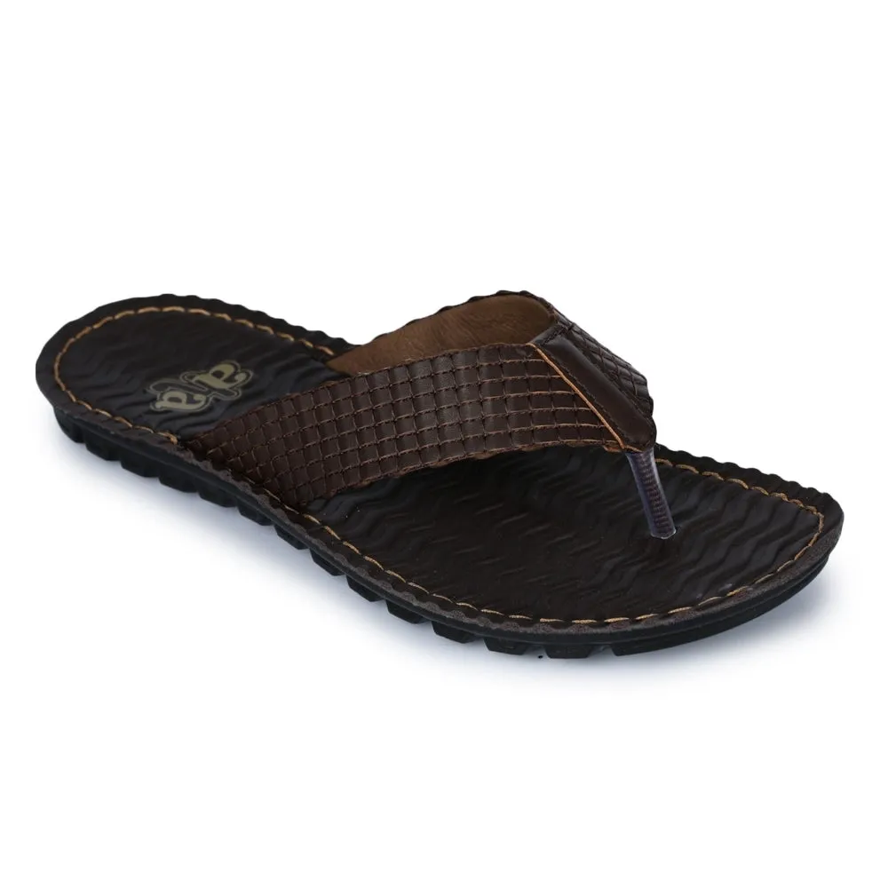 narrow - fit choice Stability Enhancements A-HA Brown Casual Slippers For Men 2137-11 By Liberty