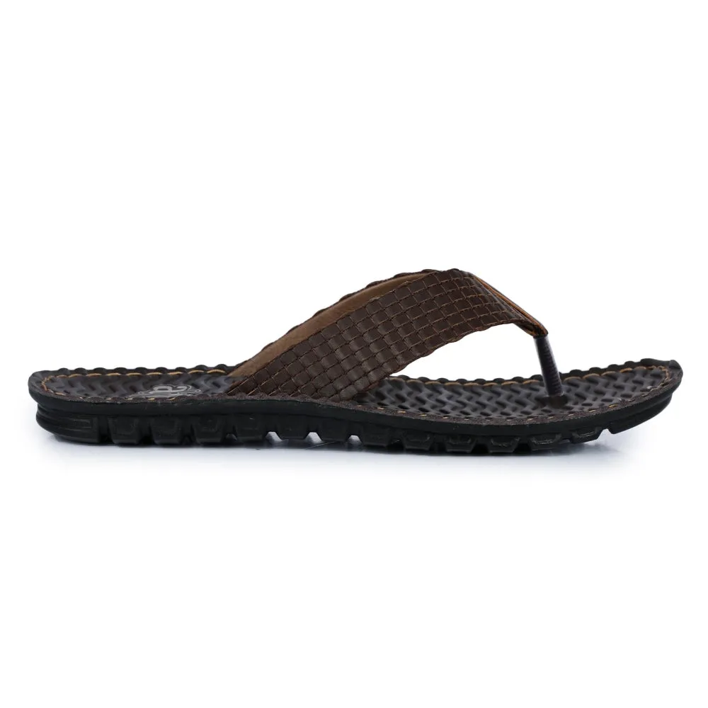 Cushioned Tongue Padding athletic footwear for running A-HA Brown Casual Slippers For Men 2137-11 By Liberty