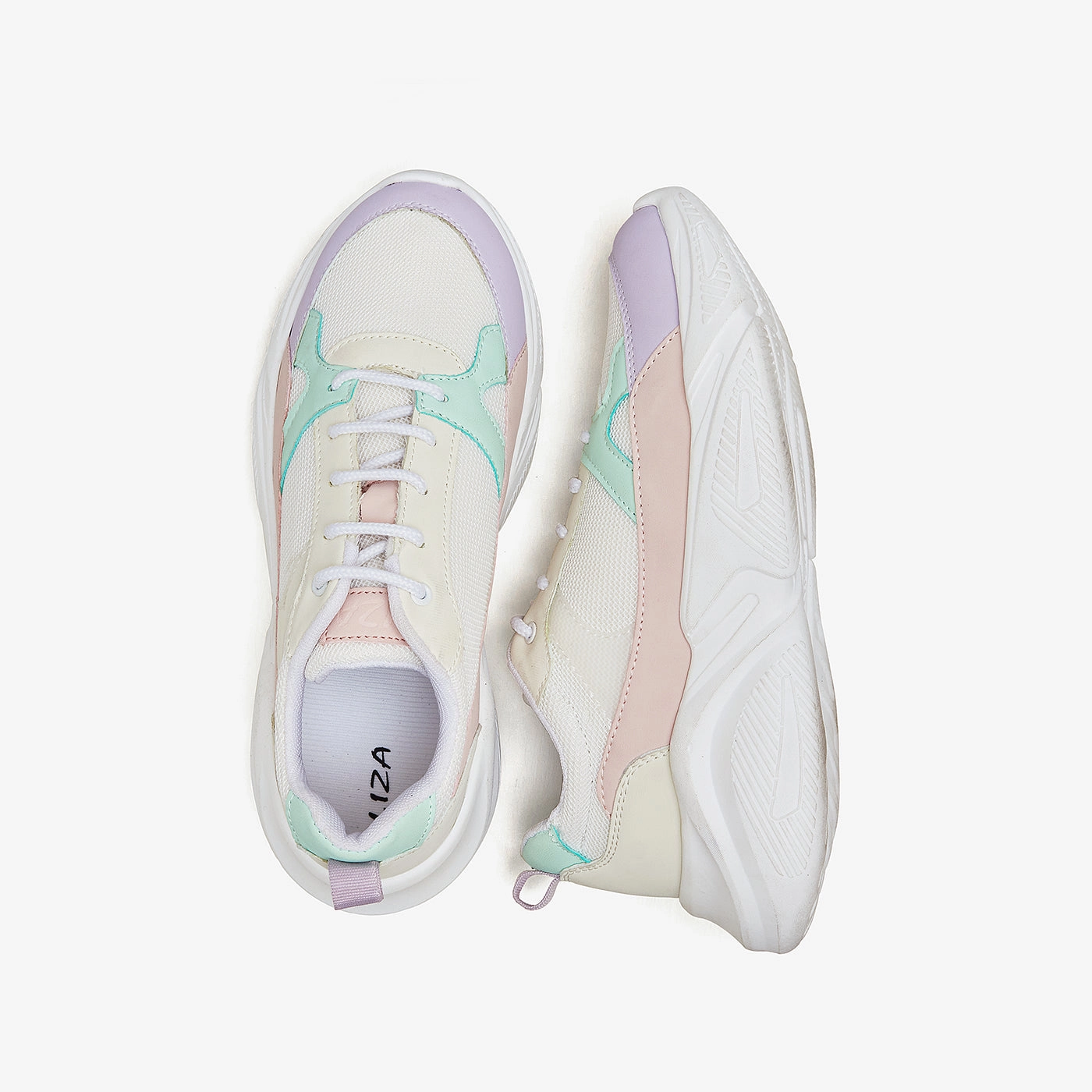 running for a way to stay connected to the community Women's Chuncky Mesh Sneakers