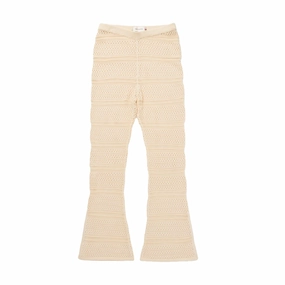 Women's Honor The Gift Crochet Pants 'Cream' Shimmer Core