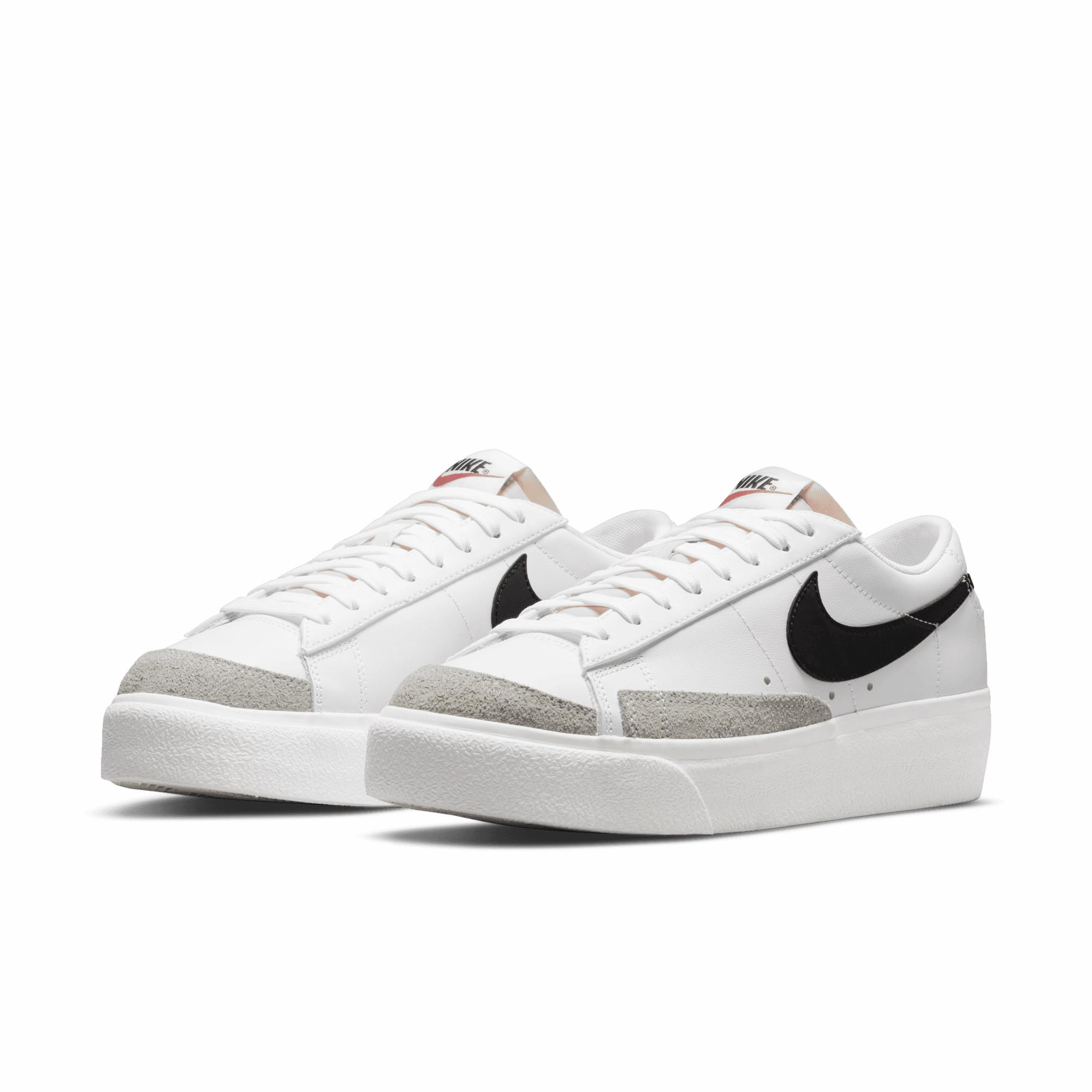 Ventilated Toe Box fast running shoe performance Womens Nike Blazer Low Platform 'White/Black'