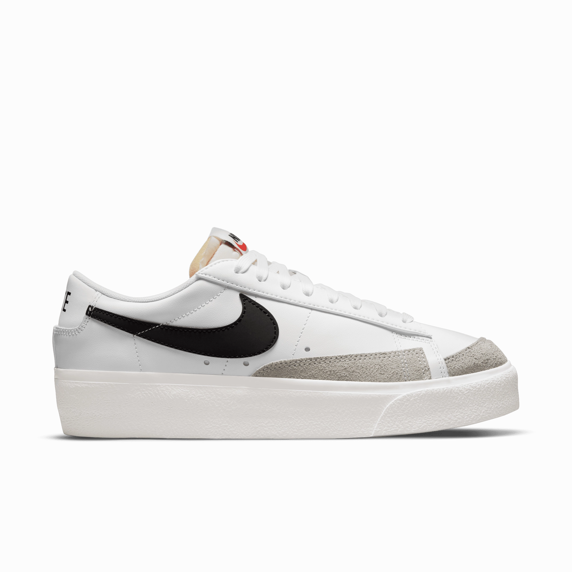 Arch Support Systems Multi Directional Flex Zones Womens Nike Blazer Low Platform 'White/Black'