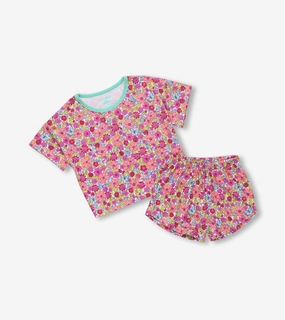 Hatley Shorts Sleep Set - Groovy Daisy Unlined