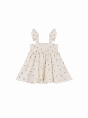 Quincy Mae Smocked Jersey Dress Set - Dotty Floral Sweet