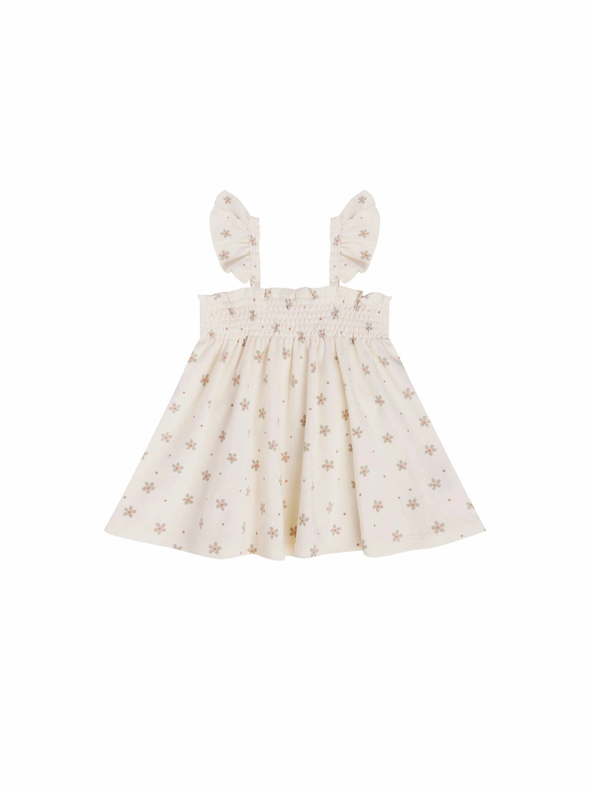Sweet Organza Quincy Mae Smocked Jersey Dress Set - Dotty Floral