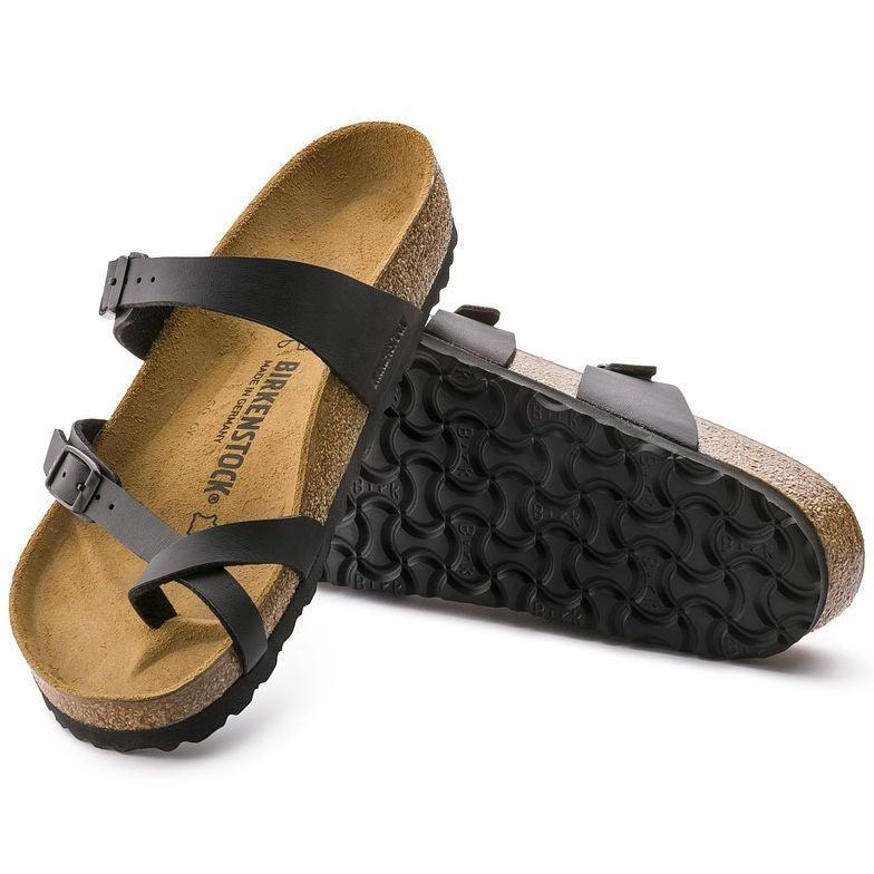 Timeless Wear RecycledPolyester Birkenstock Women's Mayari - Black Birko-Flor