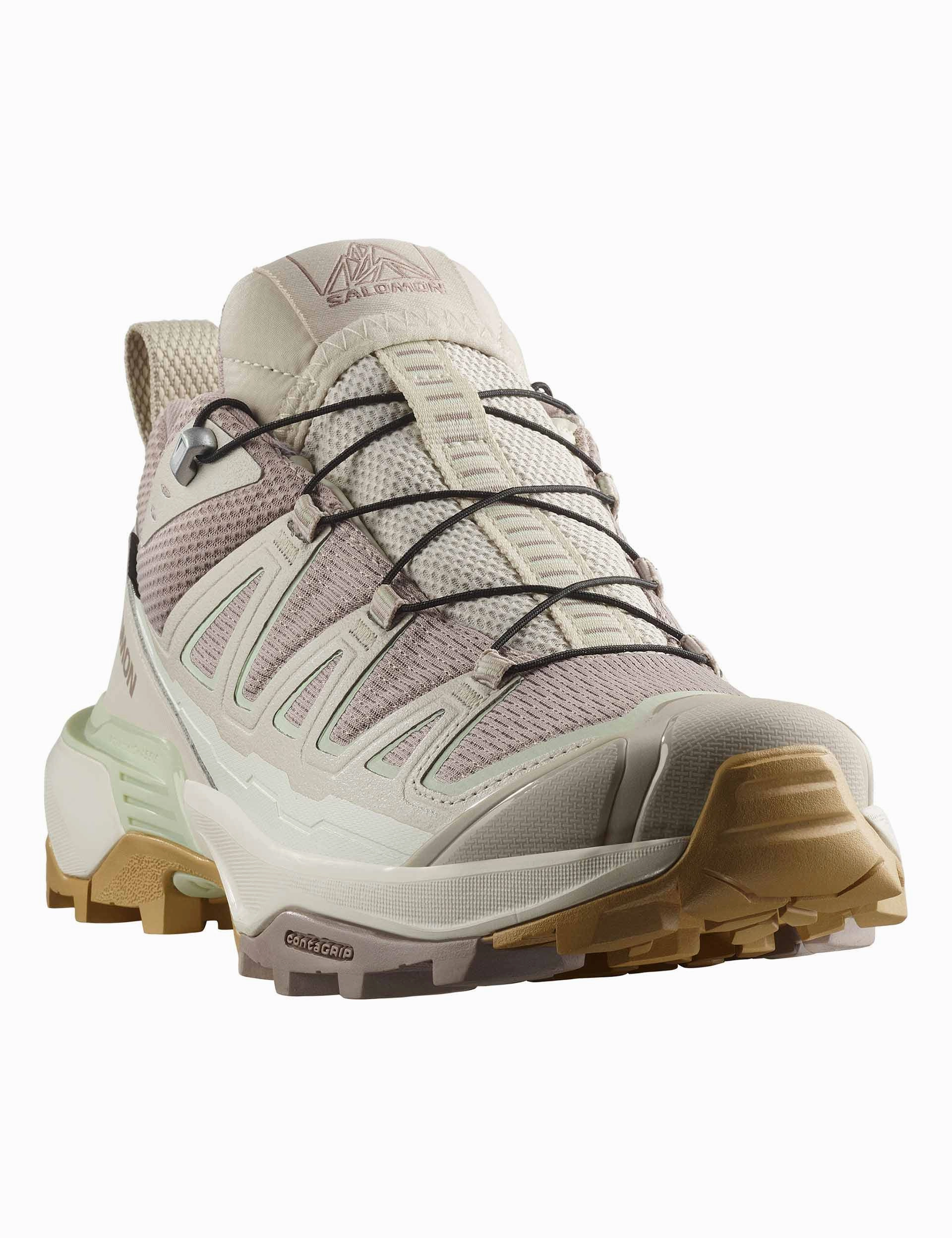 X Ultra 360 Edge Gore-Tex - Etherea/Rainy Day/Canary Green running in professional tracks shoes Autumn running style