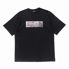 XLarge Subway S/S Tee 'Black' RollUp Sleeves FormFitting Cut