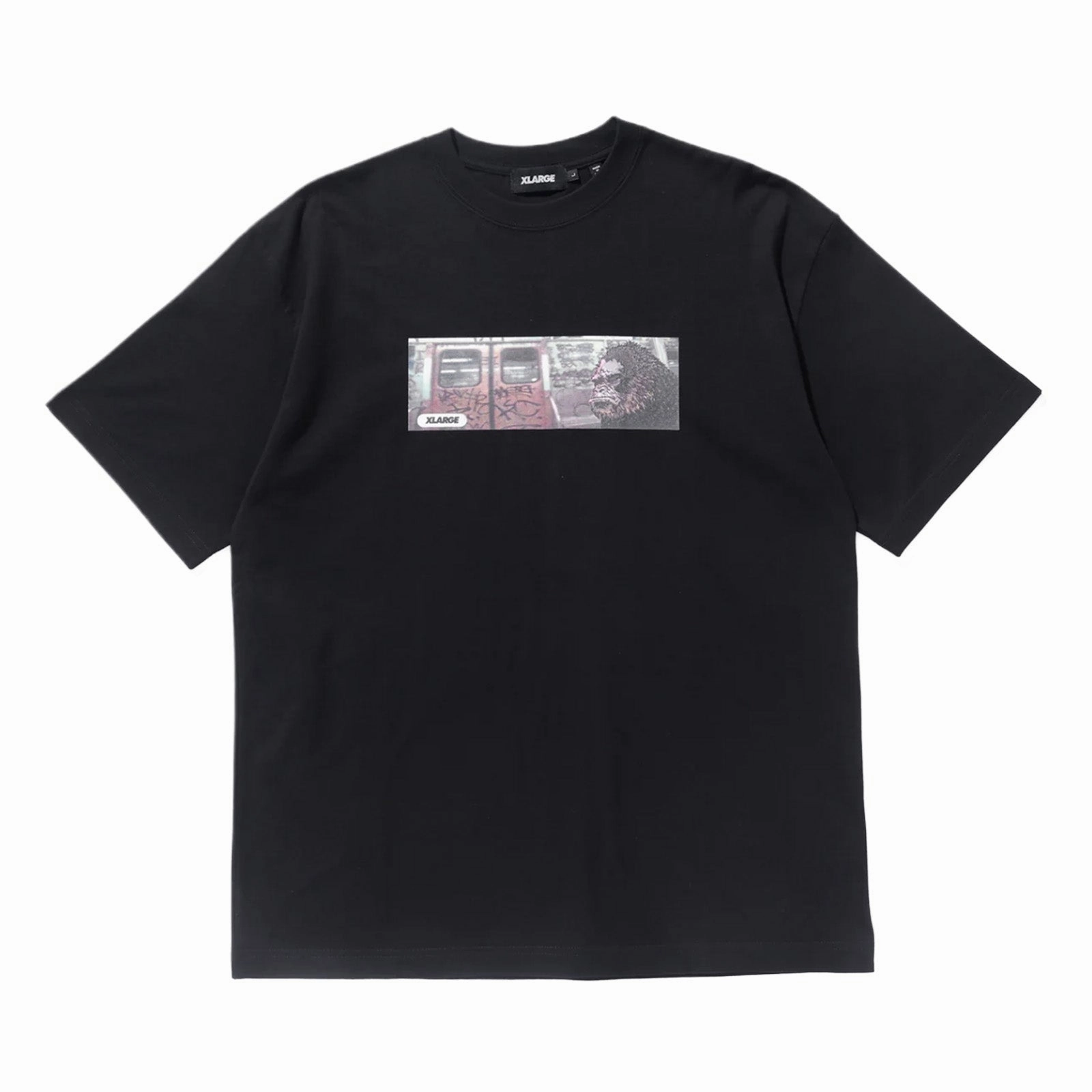 XLarge Subway S/S Tee 'Black' RollUp Sleeves FormFitting Cut