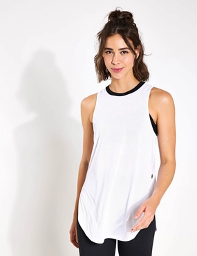 Moisture Control Technology Zela Tank Top - White
