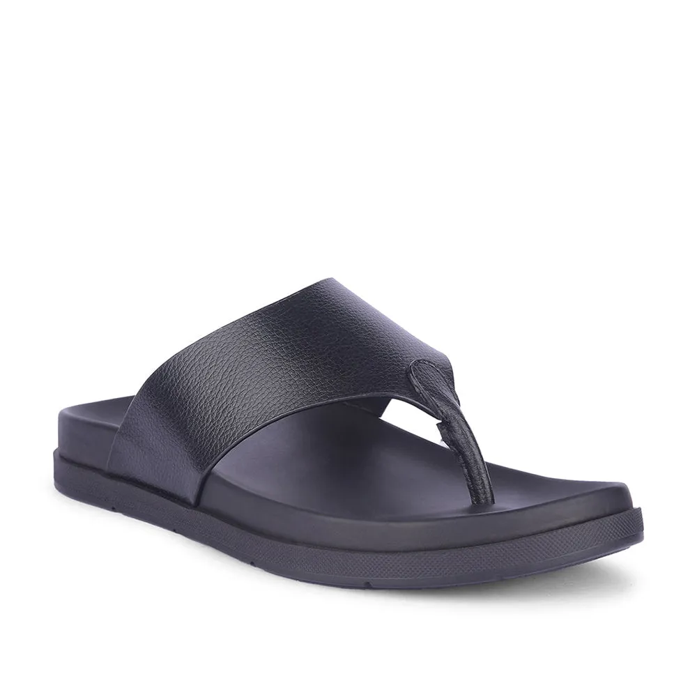 Healers Casual Black Slipper For Men MSL-3 By Liberty seamless upper shoes