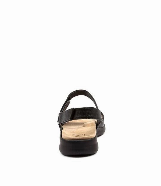 Ziera Women's Benji - Black/Black NoSlipGrip Raw Linen